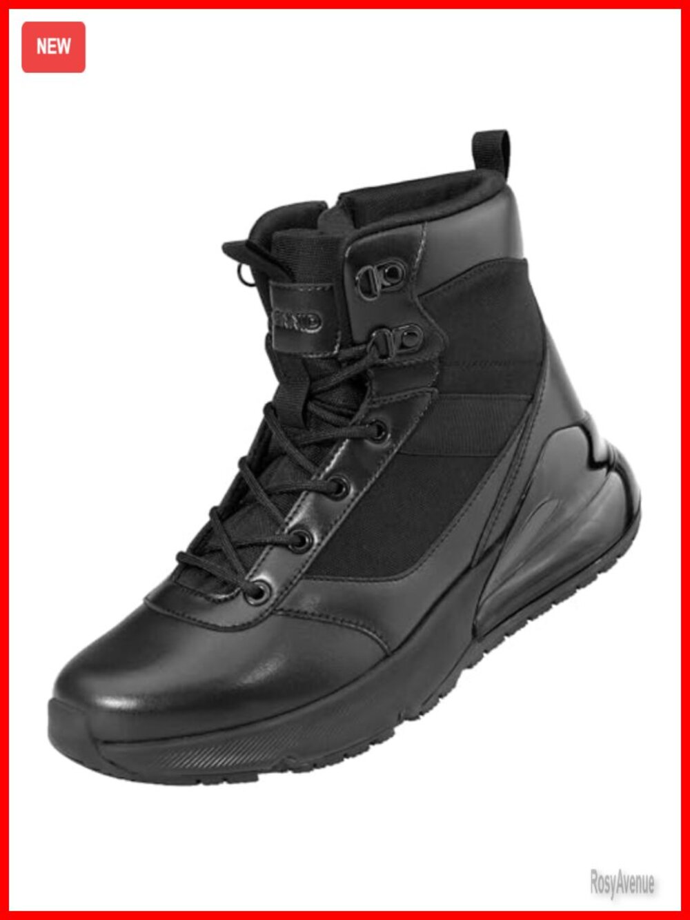 Tactical Work Boots Waterproof Leather Nylon Non Slip Ankle Combat Boots